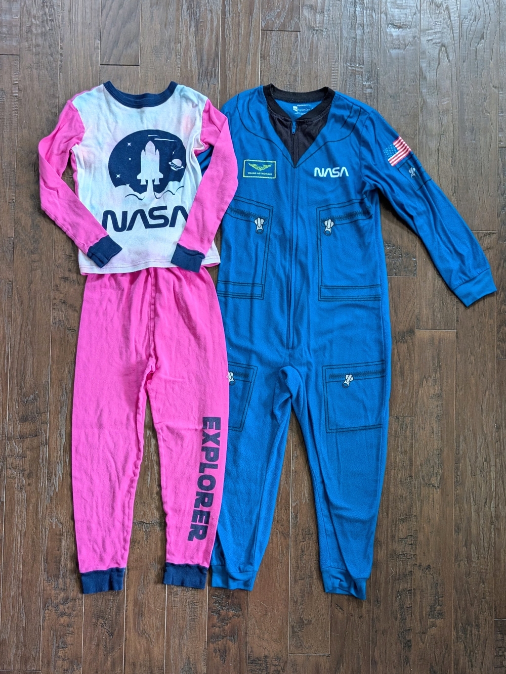 SGI Apparel NASA Kids Pajamas - 2 Sets - Pink & Blue Explorer Sleepwear (7/8)